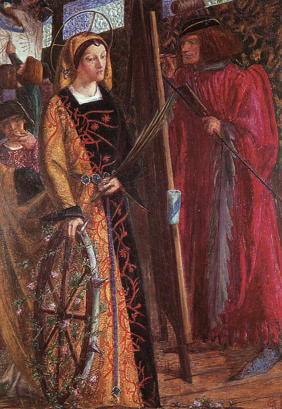 Dante Gabriel Rossetti Saint Catherine Germany oil painting art